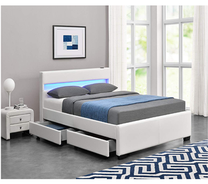 Rey tamaño niño altavoz marco de la cama de la cabeza con el almacenamiento - Product Image 1