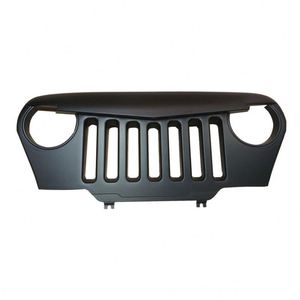 Lantsun J187 Lantsun griglia arrabbiato anteriore nero opaco sovrapposizione griglia TJ 1997-2006 per Jeep per wrangler TJ LJ - Product Image 1