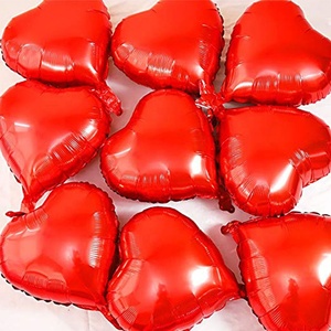 Globo Rojo en Forma de Corazón de 18 Pulgadas, Globos de Papel de Aluminio en Forma de Corazón Rojo para Bodas, Compromisos, Dí<span class=keywords><strong>a</strong></span> de San Valentín - Product Image 3