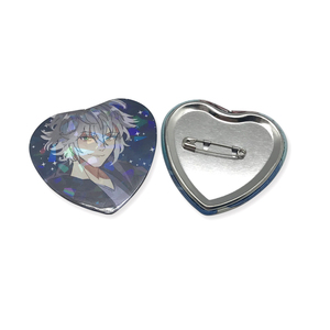 Heart Shape <strong>Star</strong> Shape Holo Holography Button <strong>Badges</strong> Laser Film Reflective <strong>Badge</strong> - Product Image 4