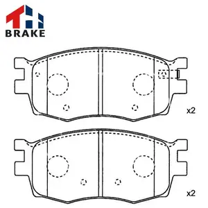 Semi-Metalen Remblokken Voor Asimco Hyundai Voor Toyota Voor Audi-Modellen Accent Rio Life Voor Achteraan