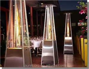 LPG GAS Glass Tube Patio Heater With Remote Control