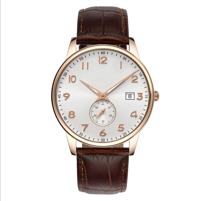 Top Brand Luxury Men Quartz Wrist Watch, Japan Movt Stainless Steel Leather Quartz Watches