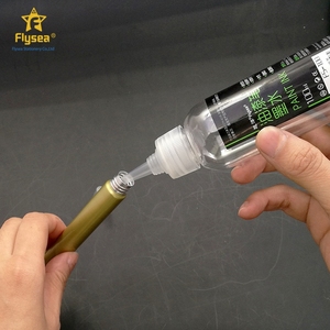 Marqueur effaçable à sec <span class=keywords><strong>pour</strong></span> <span class=keywords><strong>peinture</strong></span> Jumbo argentée Stylo vide Croquis en aluminium avec encre permanente Prix du revendeur - Product Image 5
