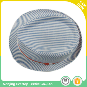 Nouvelle bande conception à la mode personnalisé unisexe d'été jazz style fedora coton chapeau pour vente - Product Image 3
