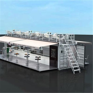 Hysun المنقولة المحمولة المنبثقة تصميم منزل حاوية مقهى مقهى تصنيع المصنع مباشرة بيع - Product Image 3