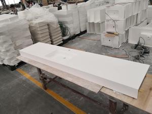 Tinh Khiết Acrylic Rắn Bề Mặt Vanity Top, Rắn Bề Mặt Acrylic Bảng Top, Phòng Tắm Băng Ghế Top Với Lưu Vực - Product Image 4