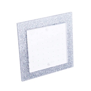 Lucite de vidrio imán plata brillo <span class=keywords><strong>foto</strong></span> marco para 3x3 pulgadas fotos de pantalla - Product Image 3