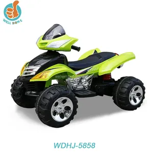 Hot selling battery rechargeable operated car, with music and led light, four wheel suspension and r/c kids motorcycle WDHJ-5858
