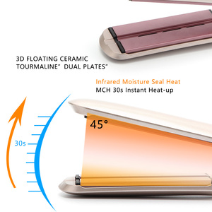 Ceramic Tourmaline Flat <strong>Iron</strong> <strong>Professional</strong> PTC <strong>Steam</strong> Hair Straightener Flat <strong>Iron</strong> Infrared Ceramic Tourmaline Flat <strong>Iron</strong> - Product Image 5