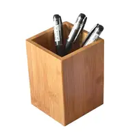 बांस लकड़ी डेस्क कलम पेंसिल धारक खड़े बहु प्रयोजन उपयोग पेंसिल कप पॉट डेस्क आयोजक