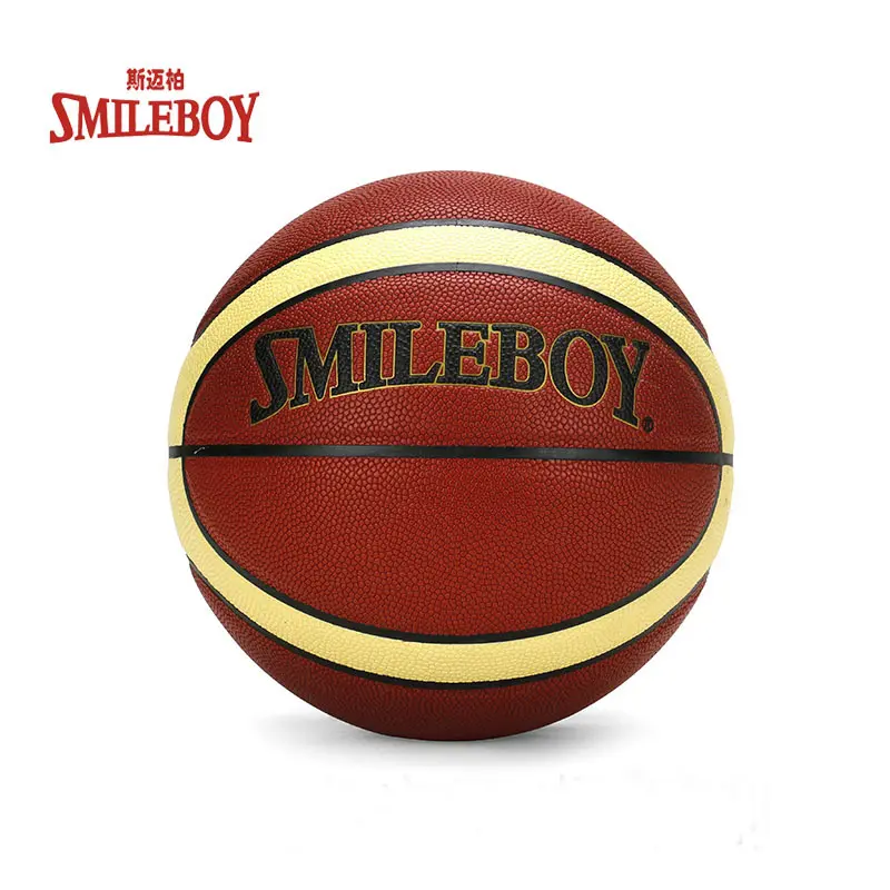 2021 Smileboy marca de gama alta personalizado fundido estilo 12 paneles de baloncesto