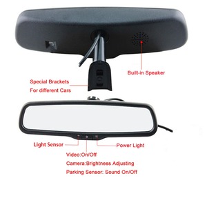 Xe phổ 4.3 inch gương đầy màu sắc OSD đậu xe cảm biến không thấm nước xe nóng bán thay thế xe phía sau xem gương - Product Image 5
