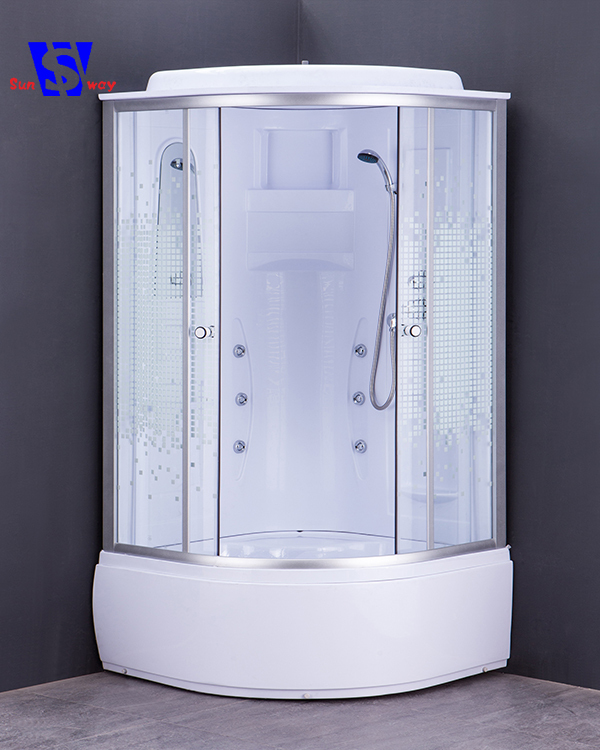 D'aluminium En circulation Cadre Rond L'ukraine 90x90 CM Cabines De Douche