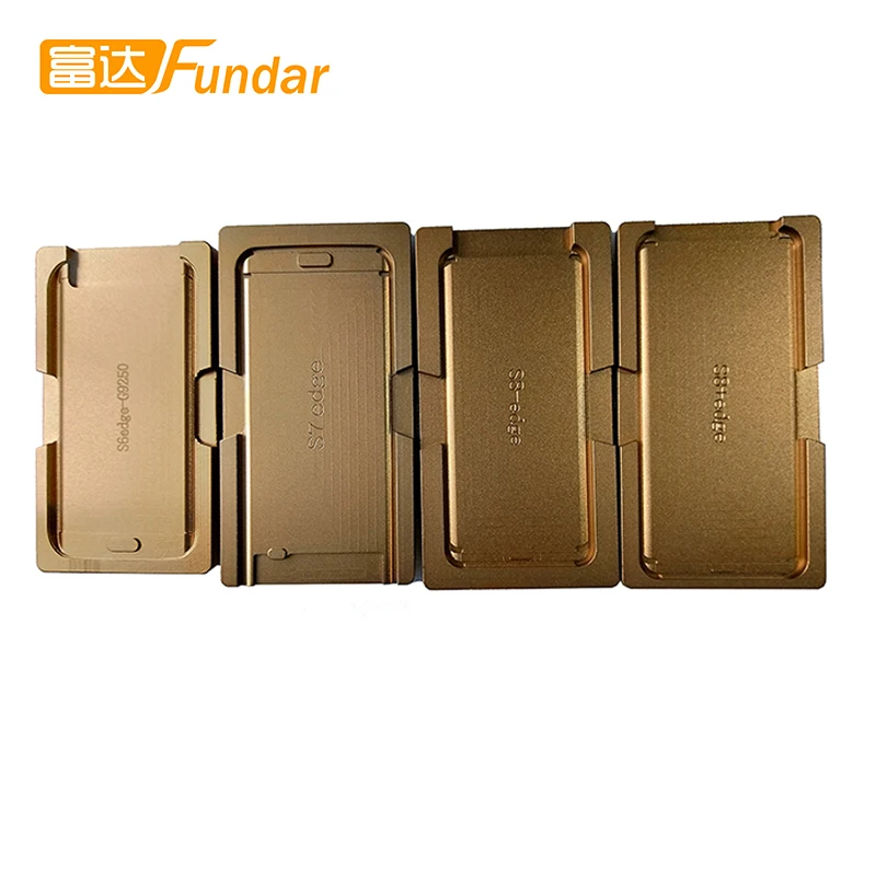 Curved Edge Screen Alignment Aluminum Molds Align LCD With Class mold for Samsung Galaxy S6 edge LCD Refurbishing