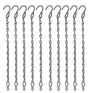 Metalen Hangende Ketting 10 inches Smeedijzeren Hangende Ketting voor Opknoping Plant Bloem Manden Potten, Vogel Feeder, lantaarn, Windgong