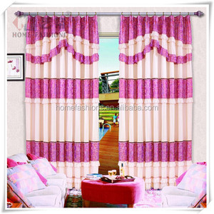 Yilian último diseño elegante ancho bordado cortina escarpada - Product Image 4