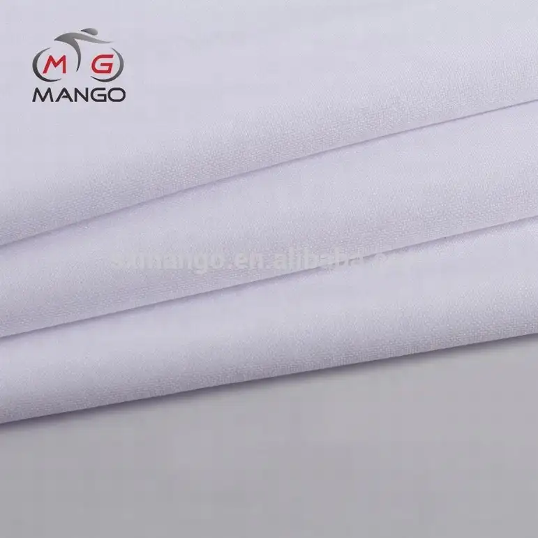 새로운 도착 도매 싼 승화 tela deportiva blanca rolls spun 100 polyester fabric