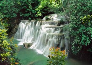 Hermosa Pintura Decorativa de Pared con Paisaje de Cascada - Product Image 4
