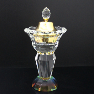 Nuevo diseño quemador de incienso de cristal con pequeño Diamante de cristal - Product Image 3