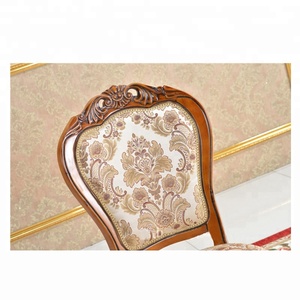 Ghế ăn bọc da bán buôn, kiểu dáng cổ điển, chạm khắc thủ công - Product Image 5