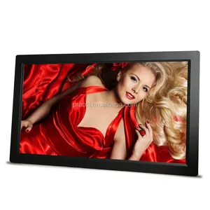 Sexy free video download android wifi full function photo frame 18 inch led display for advertising