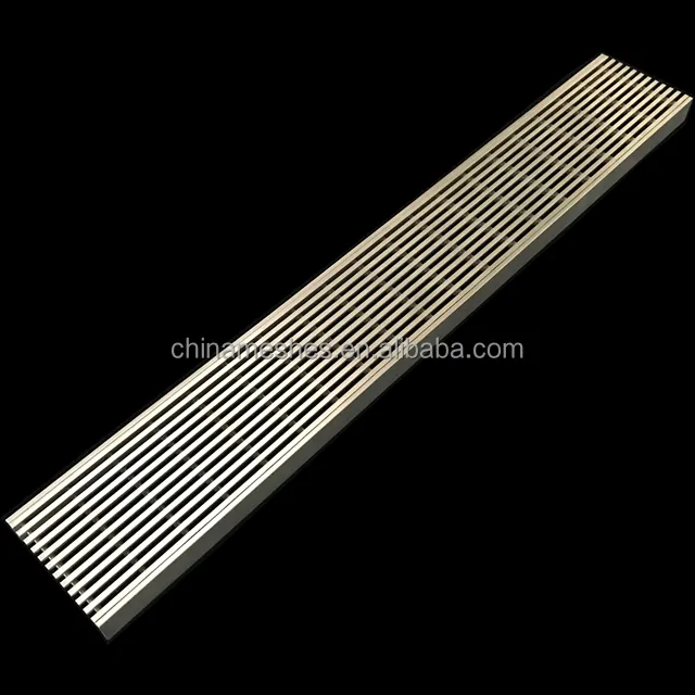3000mm length stainless steel linear bathroom shower drain grates covers grill