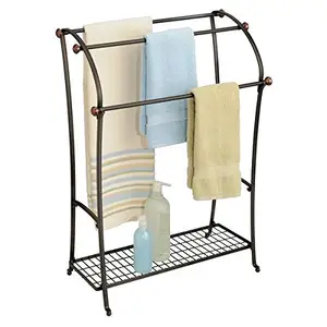Вешалка для полотенец Держатель с полки-3 этажная металлическая подставка для ванной Организатор/полотенца для рук