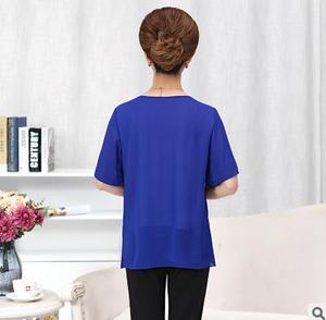 ファッション韓国スタイルブラウス売れ筋新デザイン女性夏シフォントップ - Product Image 4