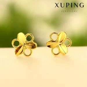 Earrings For Women 2020 Xuping Fashion Costume Druzy 24k Gold Plated Jewelry Stud Earrings For Women Bijouterie Saudi Gold Bijoux Jewels