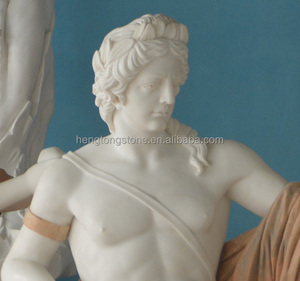 Villa giardino decorativo fatto a mano famosa figura greca marmo naturale bagno <span class=keywords><strong>Apollo</strong></span> figura <span class=keywords><strong>statua</strong></span> - Product Image 2