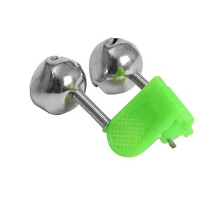 Avvisatori pesca Outdoor Verde Caricato A Molla Clip di Doppia Canna Da Pesca Allarme Campane D'argento a buon mercato attrezzatura da pesca - Product Image 4