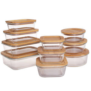 Couvercles en bambou pour récipients en verre carrés de 0 à 1 L, écologiques pour le stockage des aliments, compatibles micro-ondes, compatibles lave-vaisselle, sans BPA, 2 supplémentaires inclus - Product Image 3
