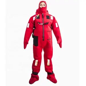 life saving equipment neoprene insulated immersion suit with light