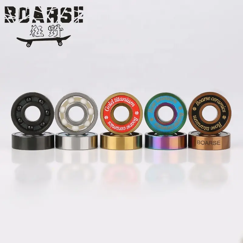 Multi-Kleur Titanium Legering Waterdichte 608 ABEC-9 Keramische Bal Skateboard Lager Keramische Schaatsen Lager