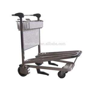 World Link luggage <strong>aircraft</strong> <strong>trolley</strong> cart airport <strong>aluminum</strong> hand brake for tools support oem customized - Product Image 5