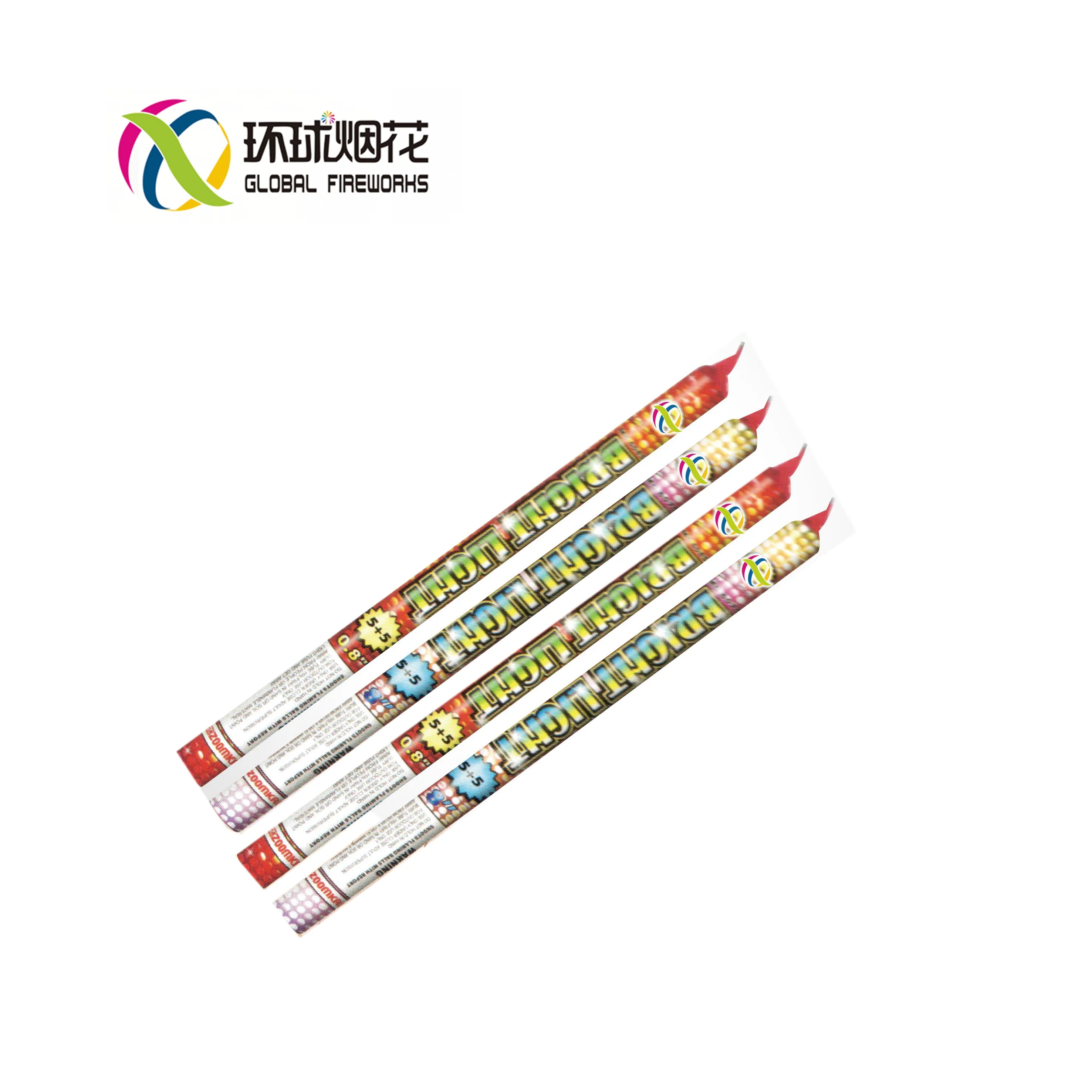 GFRC002 0.8 "5 + 5s Roman Candle With Report Handhold 1.4g Un0336 Vela Romana Fireworks Fuegos Artificiales