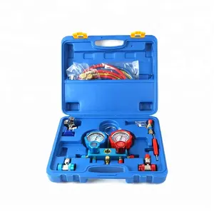 Juego de manómetros de refrigeración para aire acondicionado, kit de manómetro de latón refrigerante Ac r410a r410 r134a r600 r22 r12 hs-536c