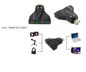 <span class=keywords><strong>Carte</strong></span> <span class=keywords><strong>son</strong></span> <span class=keywords><strong>externe</strong></span> USB 3D 7.1 virtuelle Lane BS-12, double adaptateur audio USB vers 3,5 mm pour écouteurs et microphone, produit d'occasion - Product Image 5