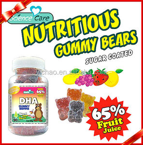 180 g DHA HALAL gelatin gummy candy for children - Product Image 1