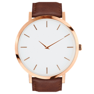 Montre en cuir à Quartz pour hommes, Logo personnalisé, marque minimaliste, <span class=keywords><strong>Promotion</strong></span> - Product Image 1