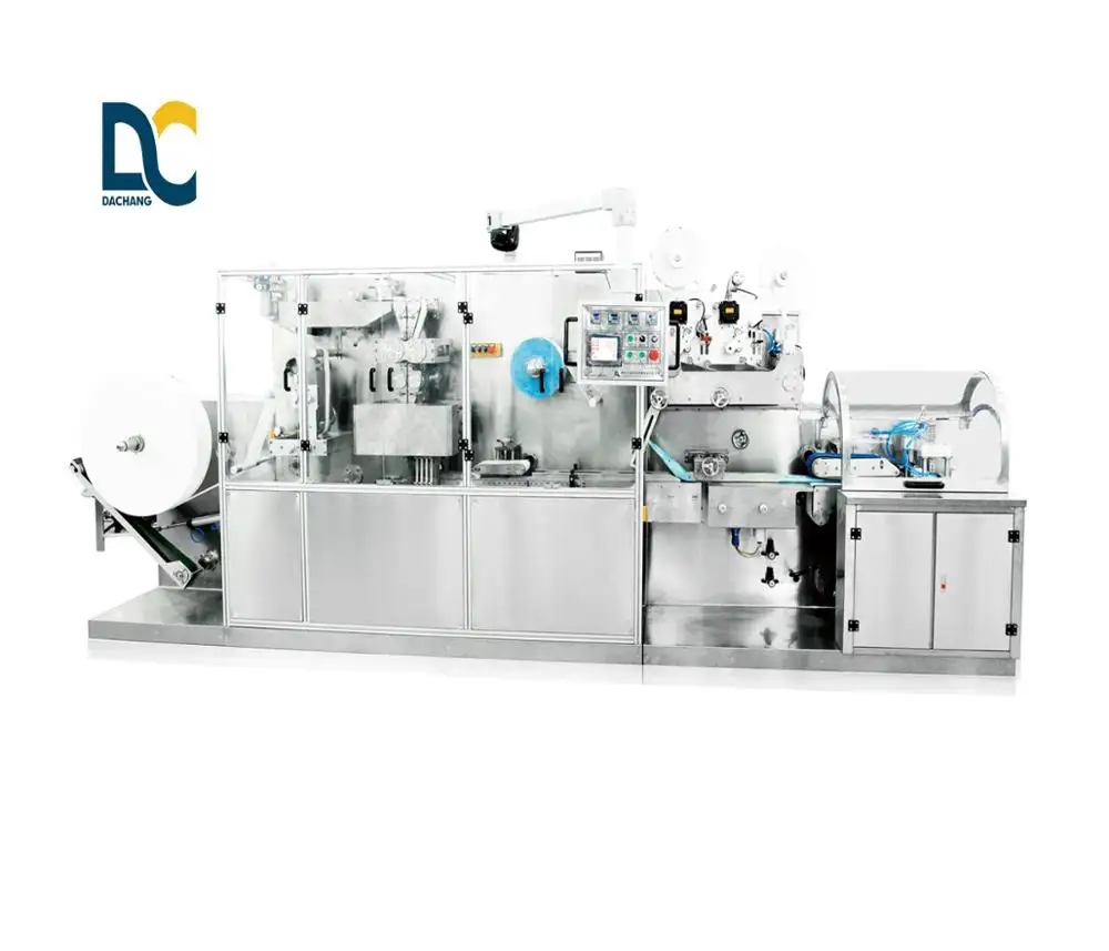 गीले पोंछे बनाने तह मशीन उपकरण कीमत गुणवत्ता आपूर्तिकर्ता निर्माता (5-30pcs/पैक/) 380V, 50HZ Dachang 17.5KW