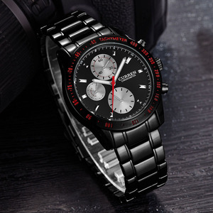 CURREN-8016 Orologio <span class=keywords><strong>da</strong></span> <span class=keywords><strong>Polso</strong></span> <span class=keywords><strong>da</strong></span> Uomo con Calendario Completo, Movimento <span class=keywords><strong>al</strong></span> <span class=keywords><strong>Quarzo</strong></span> Giapponese, Impermeabile, Casual - Product Image 5