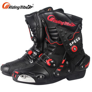 Impermeable moto seguridad motocross Street bike moto zapatos de cuero botas - Product Image 2