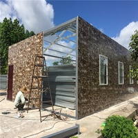 Kits de maison modulaire préfabriqués avec 3 chambres et salon maison préfabriquée