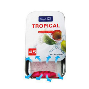 معطر جو عضوي على هيئة سيارة معطر ليمون للمنزل قابل للنقل عطر صلب مع شعارك الخاص علبة معدنية من القصدير قطع من ألياف الخشب قابلة للتخصيص - Product Image 3