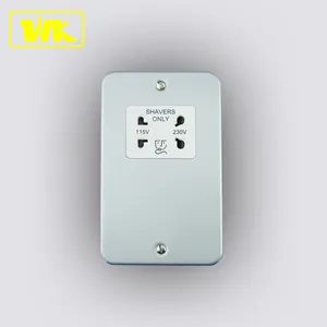 WK Metal Clad Shaver Socket with Slim-Line Transformer