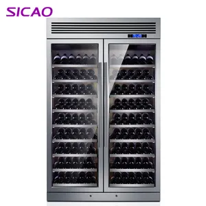 Refrigerador moderno y contemporáneo para vino y bebidas, refrigerador personalizado con diseño de cueva de cantina