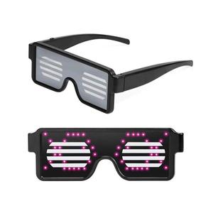 GFLAI Wholesale New <strong>Party</strong> Favor USB Rechargeable Light up Eyeglasses LED Display <strong>Glasses</strong> - Product Image 1