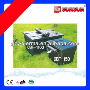 Sunsun peces de acuario filtro de la piscina 12000l/h vidrio templado cbf-1100 - Product Image 1